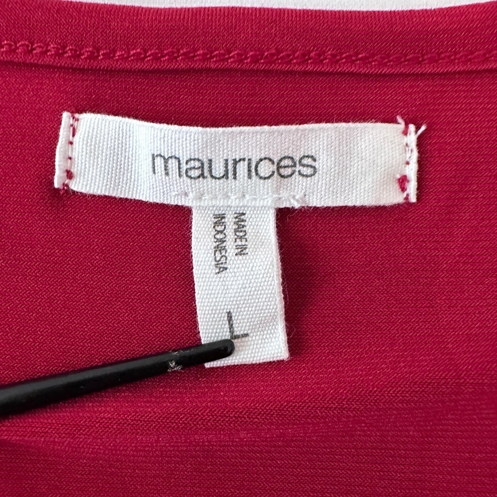 Maurices Drape Front Top - Size Large Office| Lightweight | Business | Career — image 4 of 6